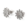 Non-Tarnish 304 Stainless Steel Embossing Stud Earrings EJEW-U001-06P-02-2