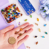 SUNNYCLUE 100Pcs Glass Imitation Austrian Crystal Beads Pendants FIND-SC0010-99-3