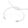 Adjustable Dyed Synthetical Turquoise Beaded Braided Bead Bracelets for Women BJEW-JB11805-02-4