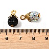24Pcs 12 Colors Polymer Clay Rhinestone Beaded Pendants PALLOY-PH01793-2