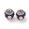 Handmade Resin Indonesia Round Beads IPDL-P005-13AS-01-1
