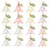 32PCS 8 Colors Transparent Acrylic Pendants PALLOY-TA0002-44-2