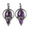 Natural Amethyst Pendants G-F766-04AS-04-1