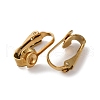 Ion Plating(IP) 304 Stainless Steel Clip-on Earring Findings STAS-E103-05G-2