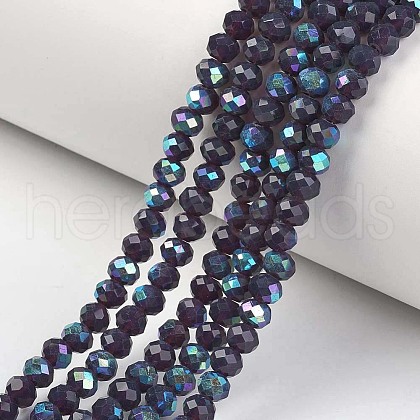 Electroplate Glass Beads Strands EGLA-A034-J8mm-L01-1