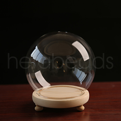 High Borosilicate Glass Dome Cover DJEW-PW0001-22B-03-1
