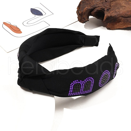 Cloth Hair Bands with Sequins PW-WGA93D2-01-1