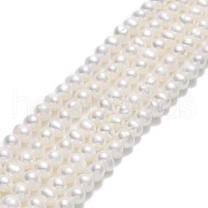 Natural Cultured Freshwater Pearl Beads Strands PEAR-F018-07-01-1