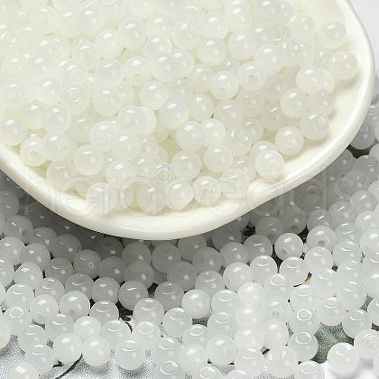 Imitation Jade Glass Seed Beads SEED-C001-02C-03-1