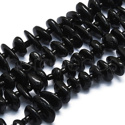 Natural Black Tourmaline Beads Strands G-K245-H08-B01-1