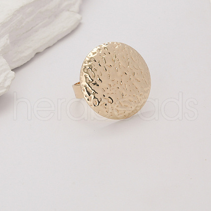 Geometric Zinc Alloy Irregular Concave Adjustable Rings KK6912-2-1
