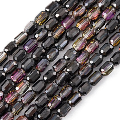 Electroplate Glass Beads Strands EGLA-D031-01-04-1