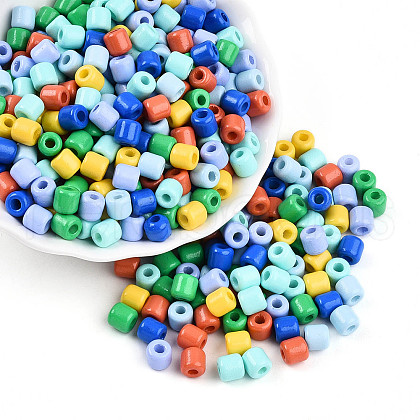 Opaque Colours Glass Seed Beads SEED-N007-14B-1