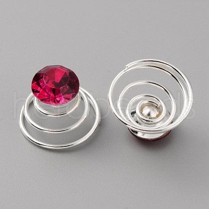 Fashion Iron Spirl Coils Hair Clip OHAR-WH0021-15I-1