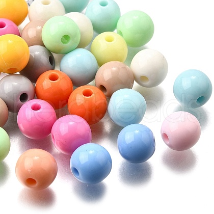 Opaque Acrylic Bead OACR-S071-01B-1