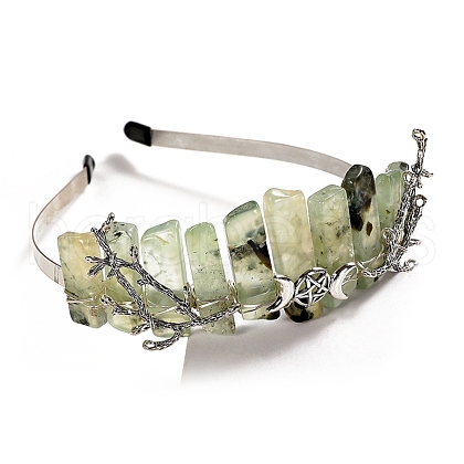 Natural Prehnite Hair Bands PW-WG16F95-05-1