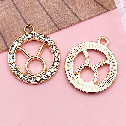 Zinc Alloy Crystal Rhinestone Pendants WGC2D94-02-1