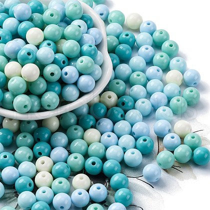 Opaque Acrylic Beads SACR-Q004-02B-1