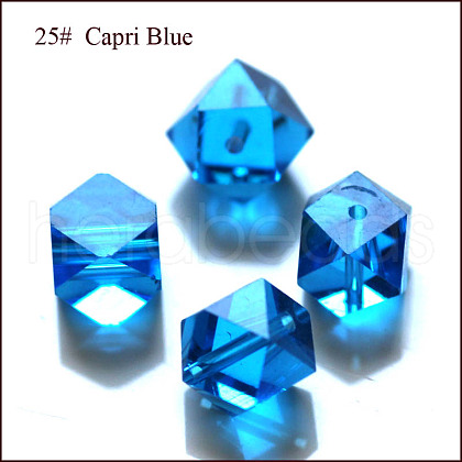 Imitation Austrian Crystal Beads SWAR-F084-4x4mm-25-1