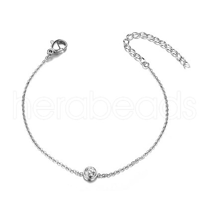 SHEGRACE Simple Elegant Rhodium Plated 925 Sterling Silver Bracelet JB274A-1