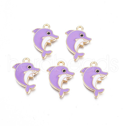 Alloy Enamel Pendants ENAM-S130-24E-1