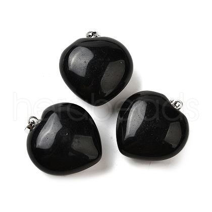 Natural Obsidian Pendants G-C188-03C-1