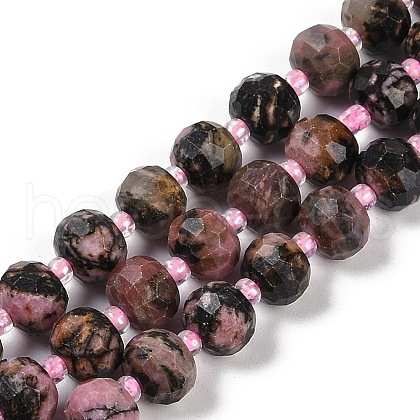 Natural Rhodonite Beads Strands G-H057-A12-01-1
