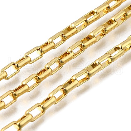 Brass Rectangle Link Chains CHC-G025-01G-1