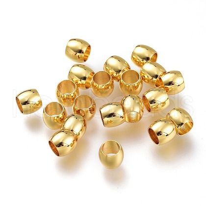 Brass Spacer Beads KK-P189-13G-1