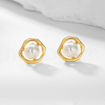 S925 Sterling Silver Nuggets Stud Earrings CC6441-1-1