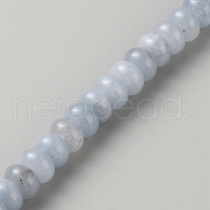  2 Strands Natural Aquamarine Beads Strands G-NB0004-94B-1