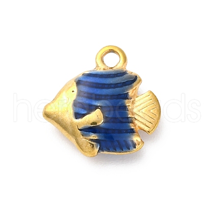 304 Stainless Steel Enamel Pendants STAS-B085-38G-01-1