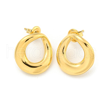 Ion Plating(IP) 304 Stainless Steel Stud Earrings for Women EJEW-A108-07G-1