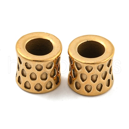 Ion Plating(IP) 304 Stainless Steel European Beads STAS-D175-08G-1