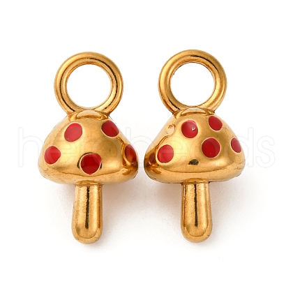 304 Stainless Steel Enamel Pendants STAS-Q363-10B-G-1