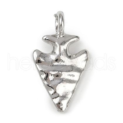Textured Brass Pendants KK-M322-18P-1