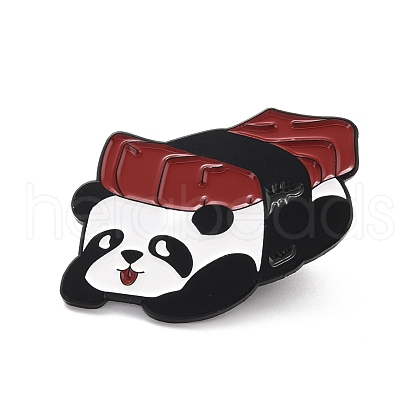 Panda with Sushi Enamel Pin JEWB-I015-36EB-1