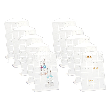 48 Holes Acrylic Earring Display EDIS-WH0003-01A-1