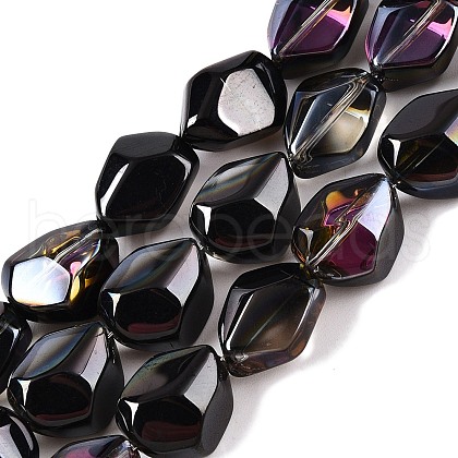 Electroplate Glass Beads Strands EGLA-T021-10K-1
