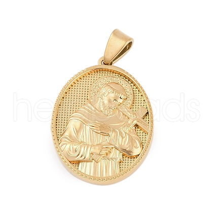 304 Stainless Steel Pendants STAS-M103-01G-06-1