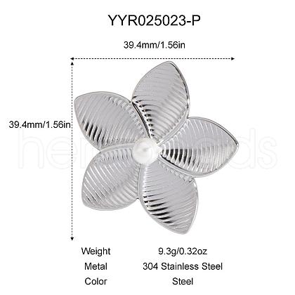 Flower Stainless Steel Rings for Women AN3798-4-1