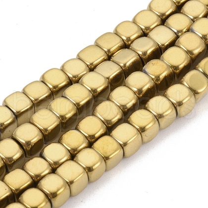 Electroplate Non-magnetic Synthetic Hematite Beads Strands G-Q486-111A-1