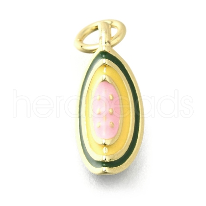 Brass with Enamel Charms KK-Q066-01H-G-1