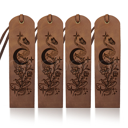 Cowhide Leather Labels AJEW-WH0386-0053-1