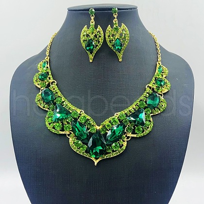 Alloy Synthetic Quartz Jewelry Sets FS-WG93368-03-1