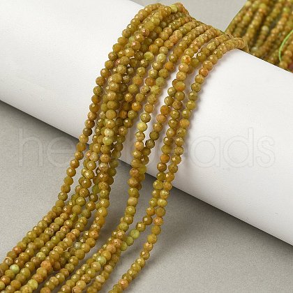 Natural Yellow Green Opal Beads Strands G-D306-A06-2mm-1