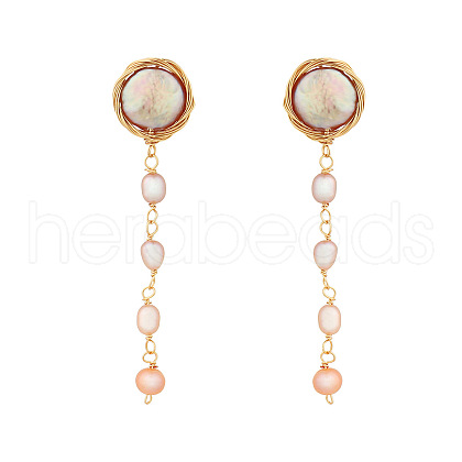 Mother's Day Jewellery Baroque Pearl Vintage Style Earrings GC6827-3-1