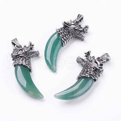 Natural Green Aventurine Big Pendants G-F228-62M-FF-1
