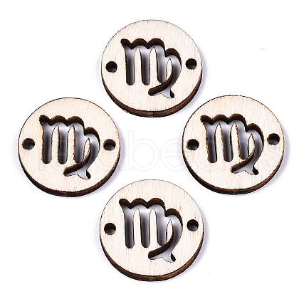 Unfinished Natural Poplar Wood Links Connectors WOOD-S045-139A-05-1