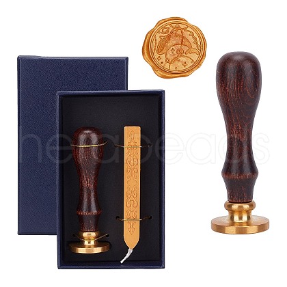 Wax Seal Stamp Set AJEW-WH0152-93-1